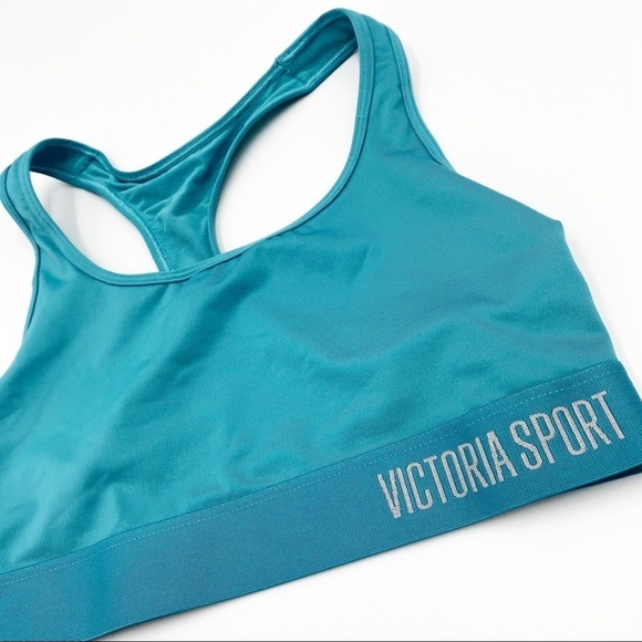 VSX Racerback Blue Racerback Sports Bra - Picture 1 of 5